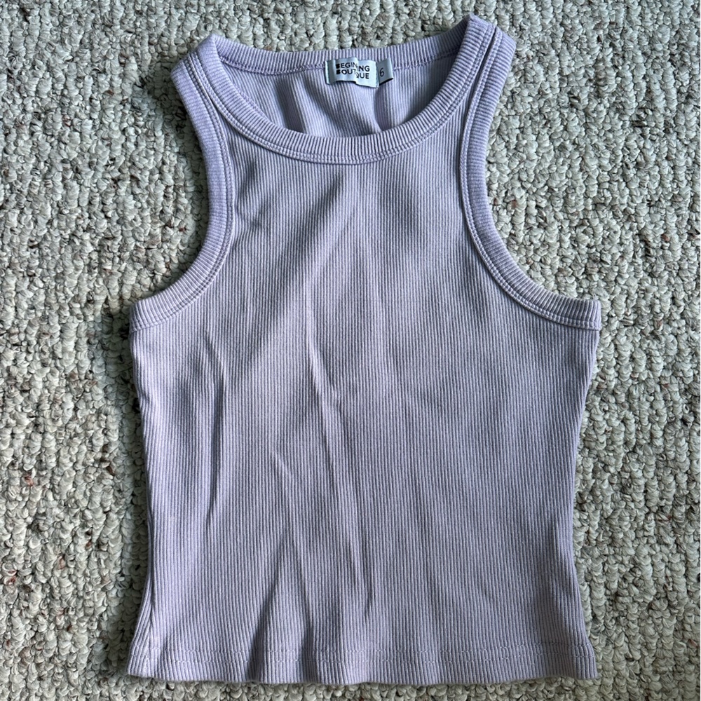 Lilac Tank Top from Beginning Boutique
